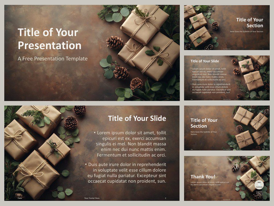 Kraft Gift Template