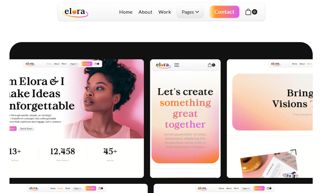 Elora Portfolio Template