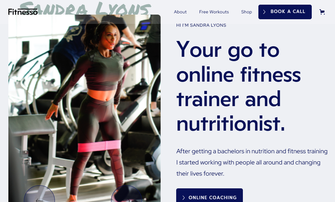 Fitness Website